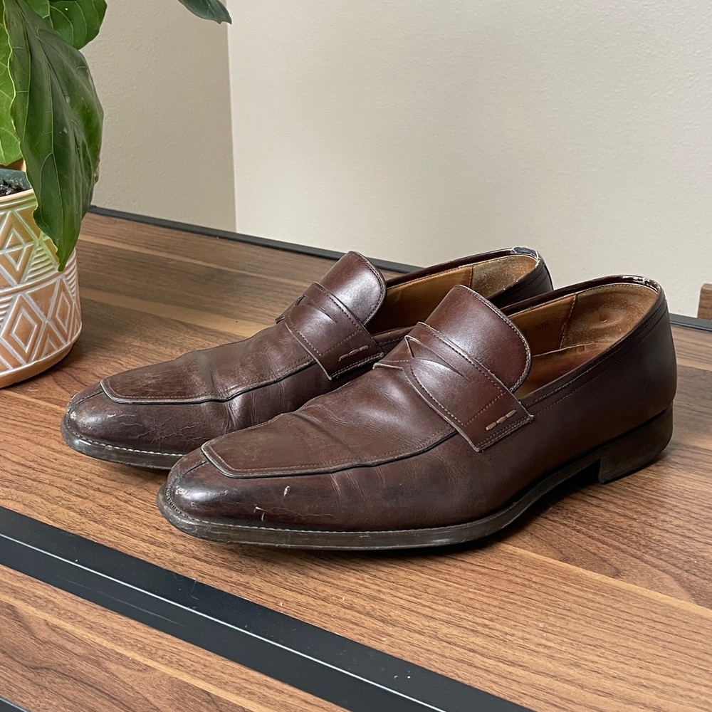 Magnanni brown loafers